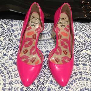 Hot pink juicy couture heels size 6.5